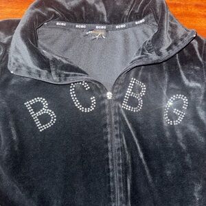 BCBGMaxAzria Black Velour Sweater